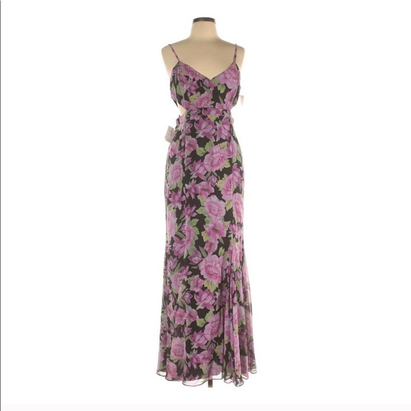 Fame And Partners Sienne Cutout Waist Floral Dress - Picture 4 of 7